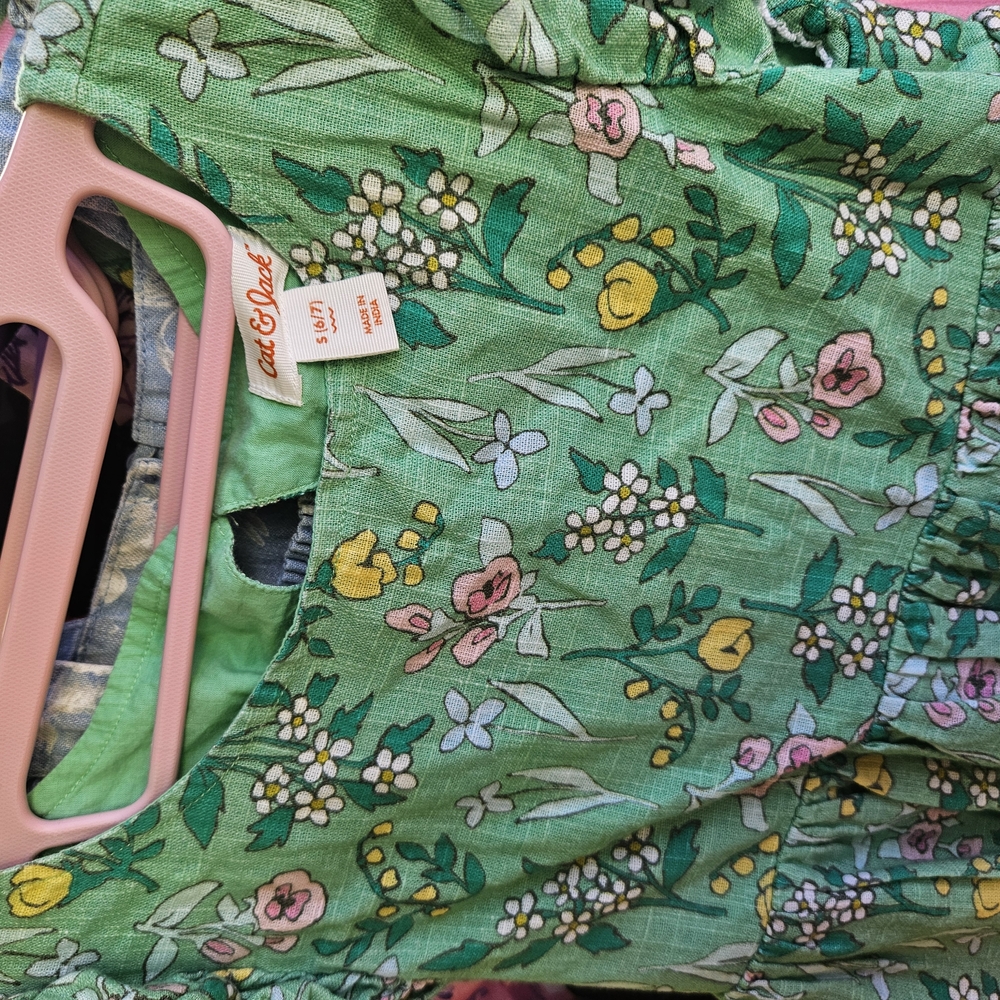 Cat & Jack Green Playful Patterned Shorts